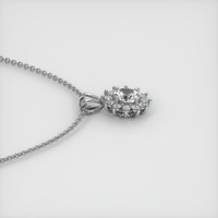 0.84 Ct. Sapphire Pendant, 14K White Gold 3