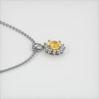 2.05 Ct. Sapphire Pendant, 14K White Gold 3