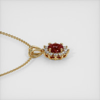 0.62 Ct. Ruby Pendant, 14K Yellow Gold 3