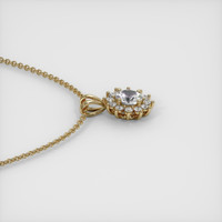 0.84 Ct. Sapphire Pendant, 14K Yellow Gold 3
