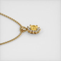 2.05 Ct. Sapphire Pendant, 14K Yellow Gold 3