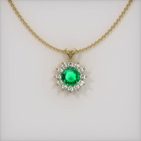 Emerald Pendant 0.93 Ct., 18K Yellow Gold Preview