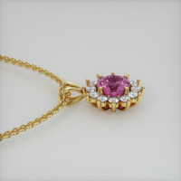 0.88 Ct. Gemstone Pendant, 18K Yellow Gold 3