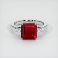Ruby Ring 2.92 Ct. 18K White Gold Preview