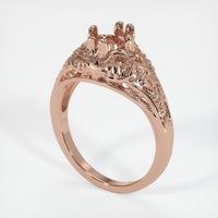 14K Rose Gold Antique Style Ring Setting Video