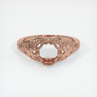 14K Rose Gold Antique Style Ring Setting Image