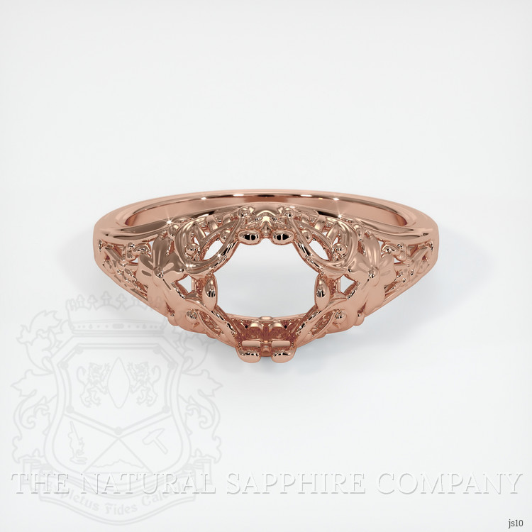 14K Rose Gold Antique Style Ring Setting