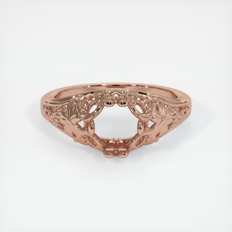14K Rose Gold Antique Style Ring Setting