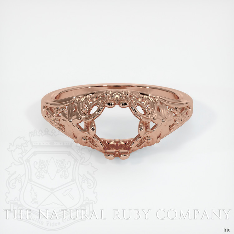 14K Rose Gold Antique Style Ring Setting