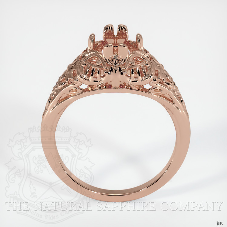 14K Rose Gold Antique Style Ring Setting