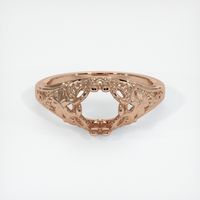 18K Rose Gold Antique Style Ring Setting Image