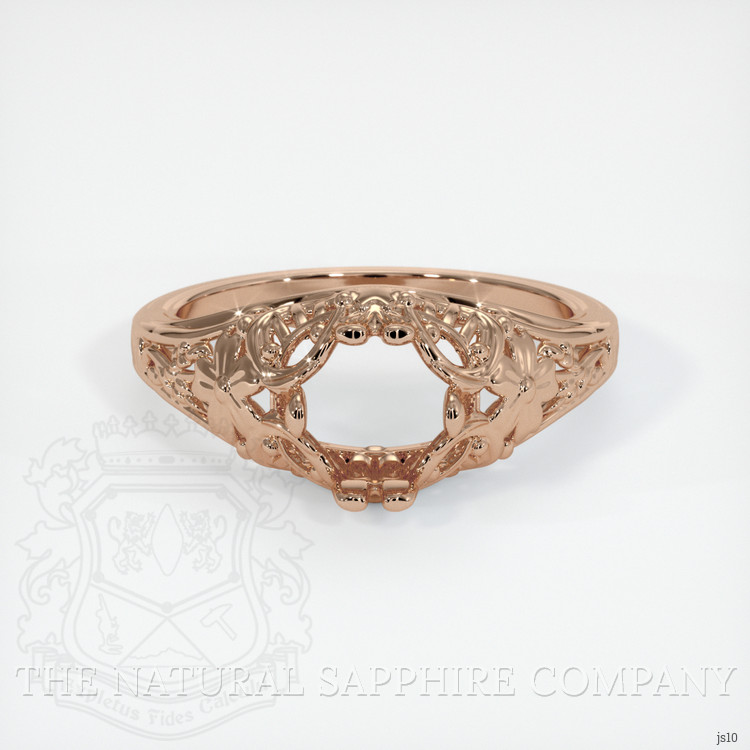 18K Rose Gold Antique Style Ring Setting