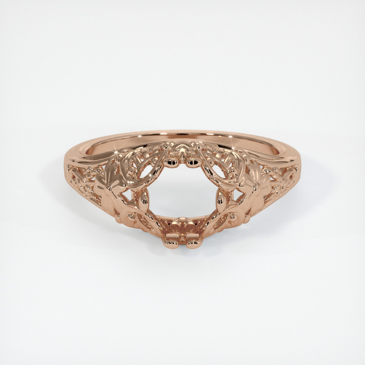 18K Rose Gold Antique Style Ring Setting