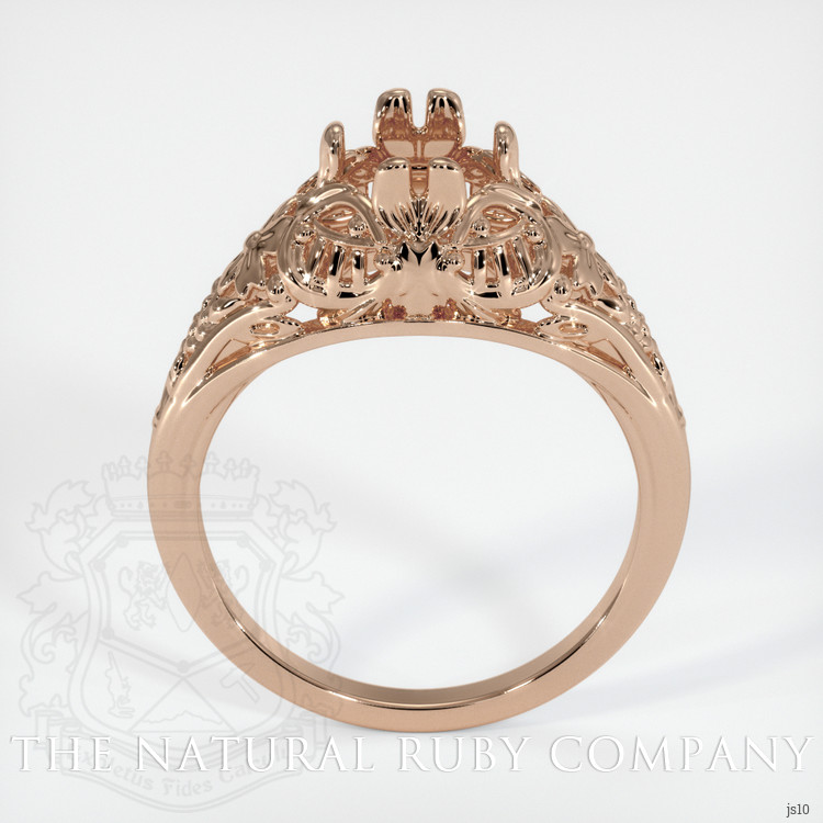 18K Rose Gold Antique Style Ring Setting