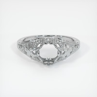 10K White Gold Antique Style Ring Setting Image