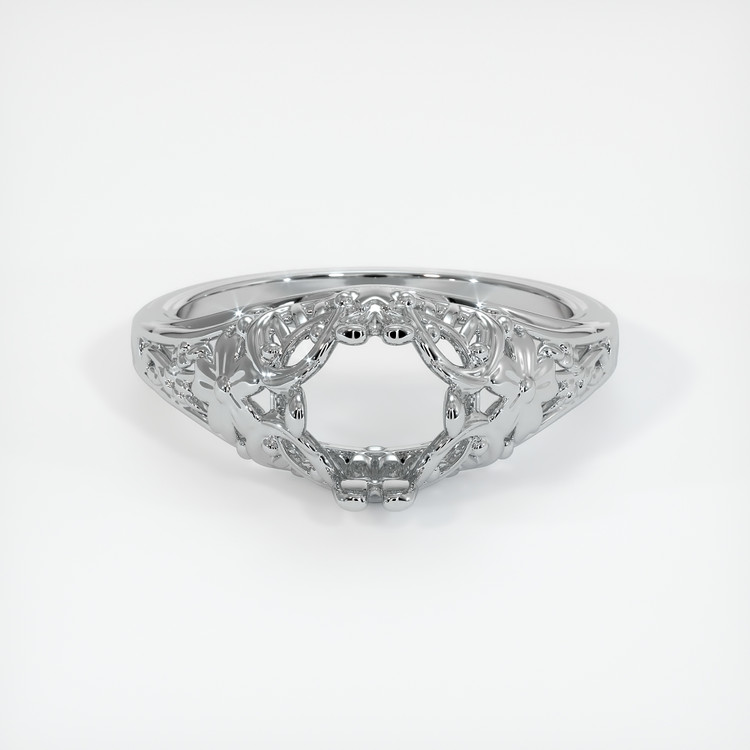 14K White Gold Antique Style Ring Setting