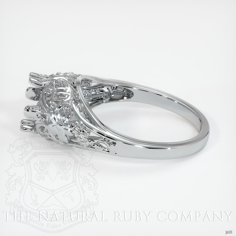 14K White Gold Antique Style Ring Setting