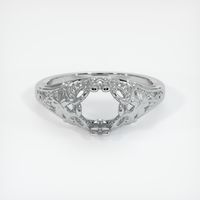 18K White Gold Antique Style Ring Setting Image