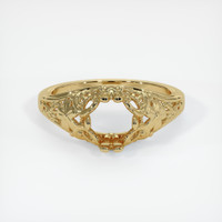 10K Yellow Gold Antique Style Ring Setting Image