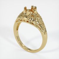 14K Yellow Gold Antique Style Ring Setting Video