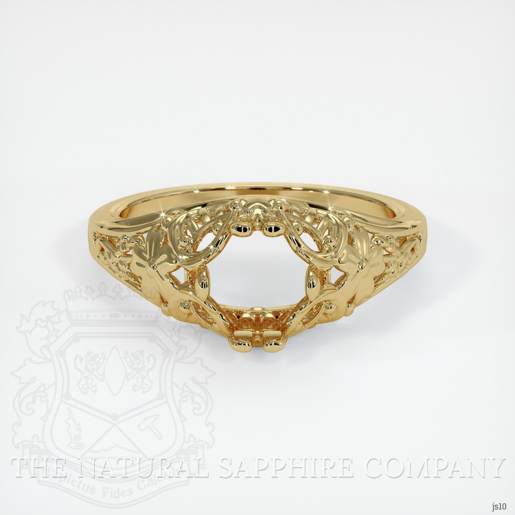 14K Yellow Gold Antique Style Ring Setting