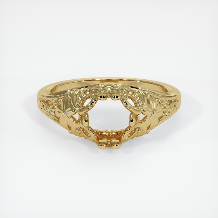 14K Yellow Gold Antique Style Ring Setting