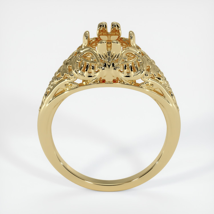 14K Yellow Gold Antique Style Ring Setting