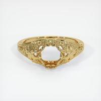 18K Yellow Gold Antique Style Ring Setting Image
