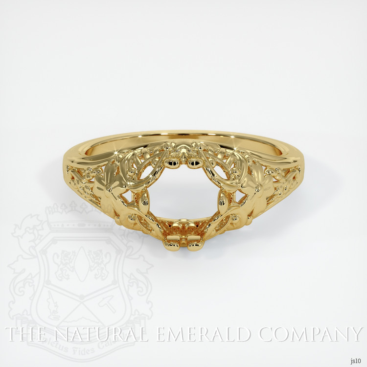 18K Yellow Gold Antique Style Ring Setting