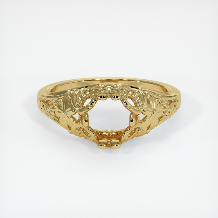 18K Yellow Gold Antique Style Ring Setting