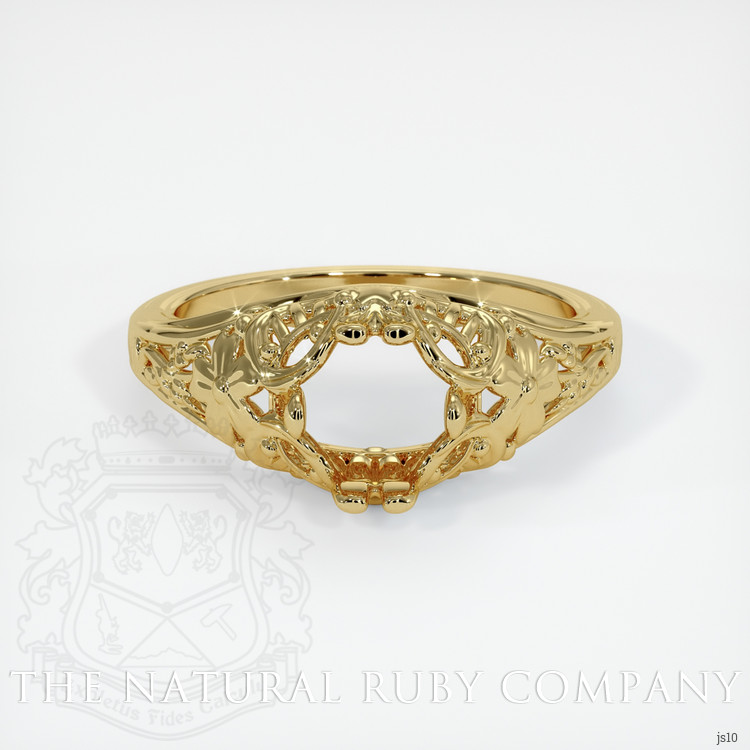 18K Yellow Gold Antique Style Ring Setting