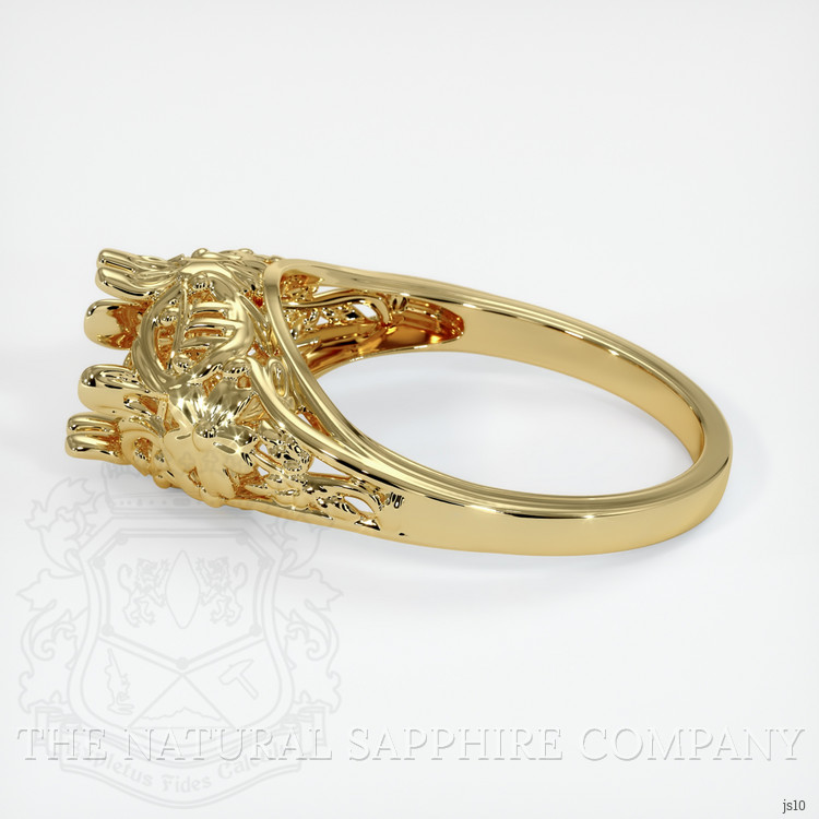 18K Yellow Gold Antique Style Ring Setting
