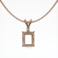 14K Rose Gold Accent Stones Pendant Setting Video
