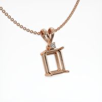 14K Rose Gold Accent Stones Pendant Setting Image