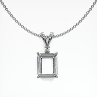 10K White Gold Accent Stones Pendant Setting Video
