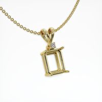 14K Yellow Gold Accent Stones Pendant Setting Image