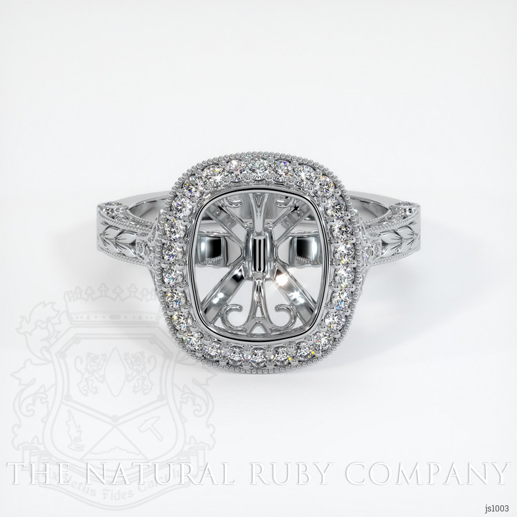 Platinum 950 Antique Style Ring Setting