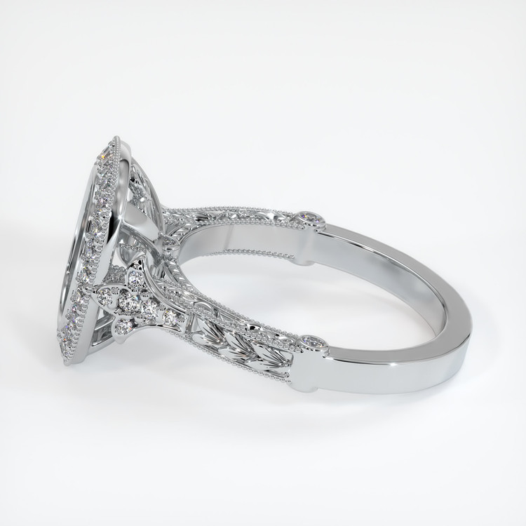 Platinum 950 Antique Style Ring Setting