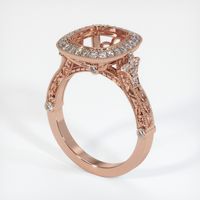 14K Rose Gold Antique Style Ring Setting Video