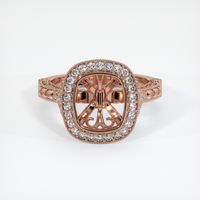 14K Rose Gold Antique Style Ring Setting Image