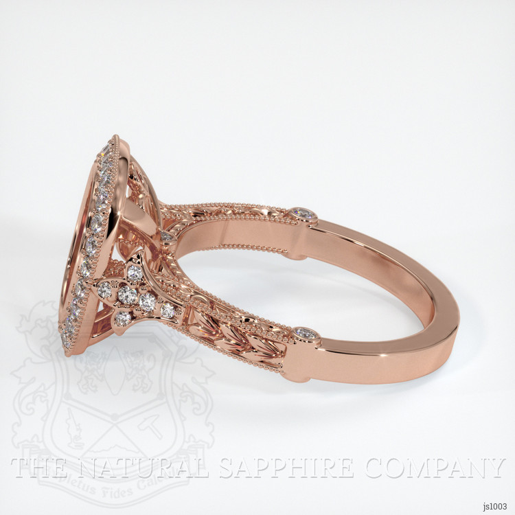 14K Rose Gold Antique Style Ring Setting