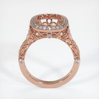 14K Rose Gold Antique Style Ring Setting Image