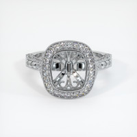 10K White Gold Antique Style Ring Setting Image