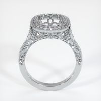 14K White Gold Antique Style Ring Setting Image