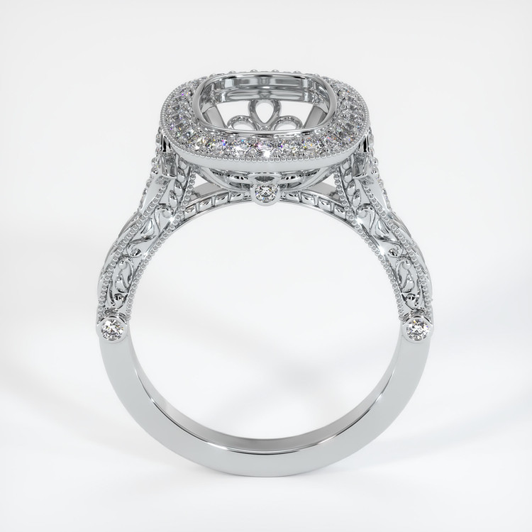 18K White Gold Antique Style Ring Setting