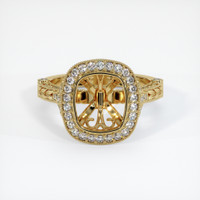 10K Yellow Gold Antique Style Ring Setting Image
