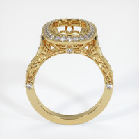 10K Yellow Gold Antique Style Ring Setting Image