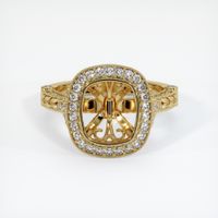 14K Yellow Gold Antique Style Ring Setting Image