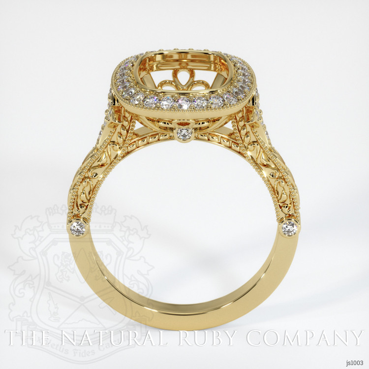 14K Yellow Gold Antique Style Ring Setting