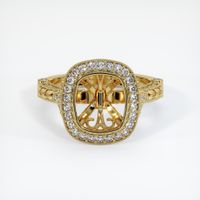 18K Yellow Gold Antique Style Ring Setting Image